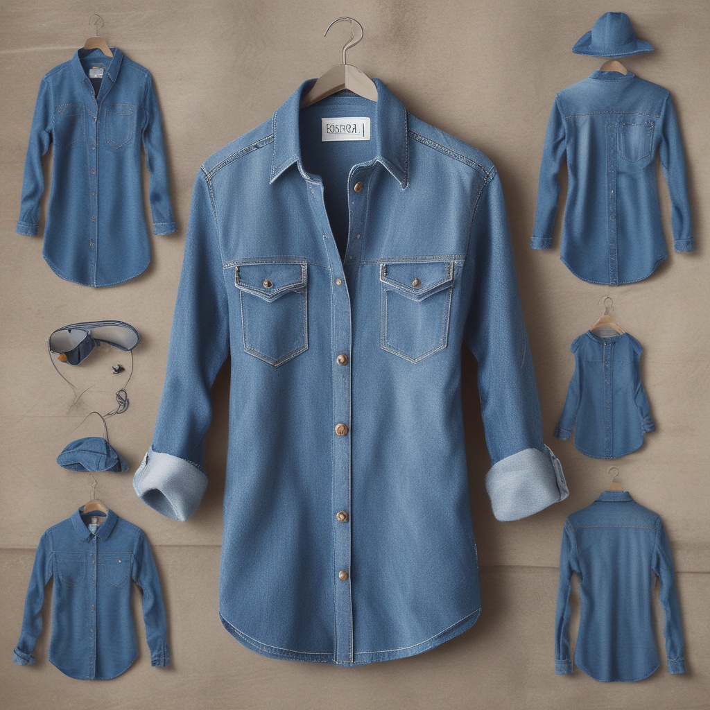 Casual denim shirt